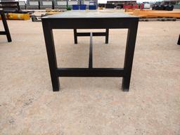 Unused Metal Shop Table