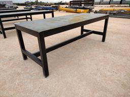 Unused Metal Shop Table