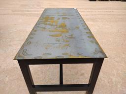 Unused Metal Shop Table