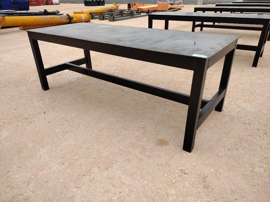 Unused Metal Shop Table