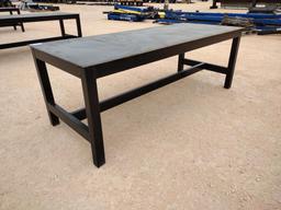 Unused Metal Shop Table