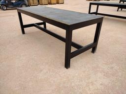 Unused Metal Shop Table