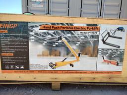 Unused EINGP PHT620 Hand Push Portable Electric Forklift