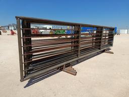 (10) Free Standing 24Ft x Fence Panels (1) w/ 8Ft Gate