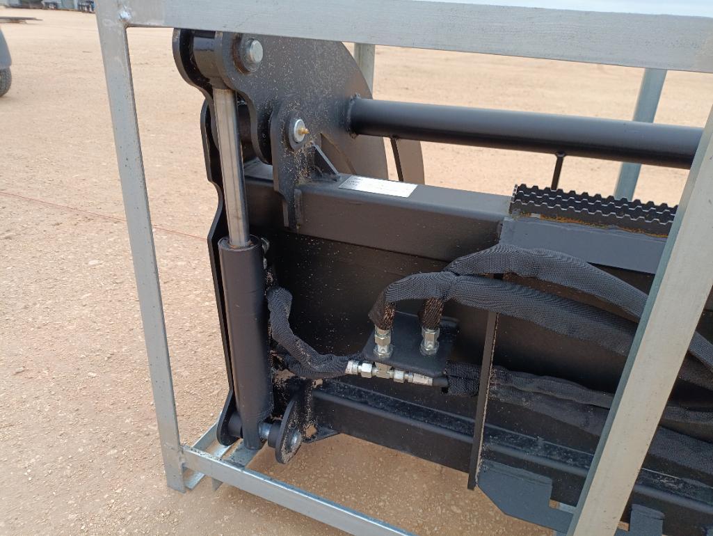Unused 78" Hydraulic Root Grapple (Skid Steer Attachment)