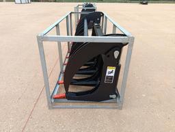 Unused 78" Hydraulic Root Grapple (Skid Steer Attachment)