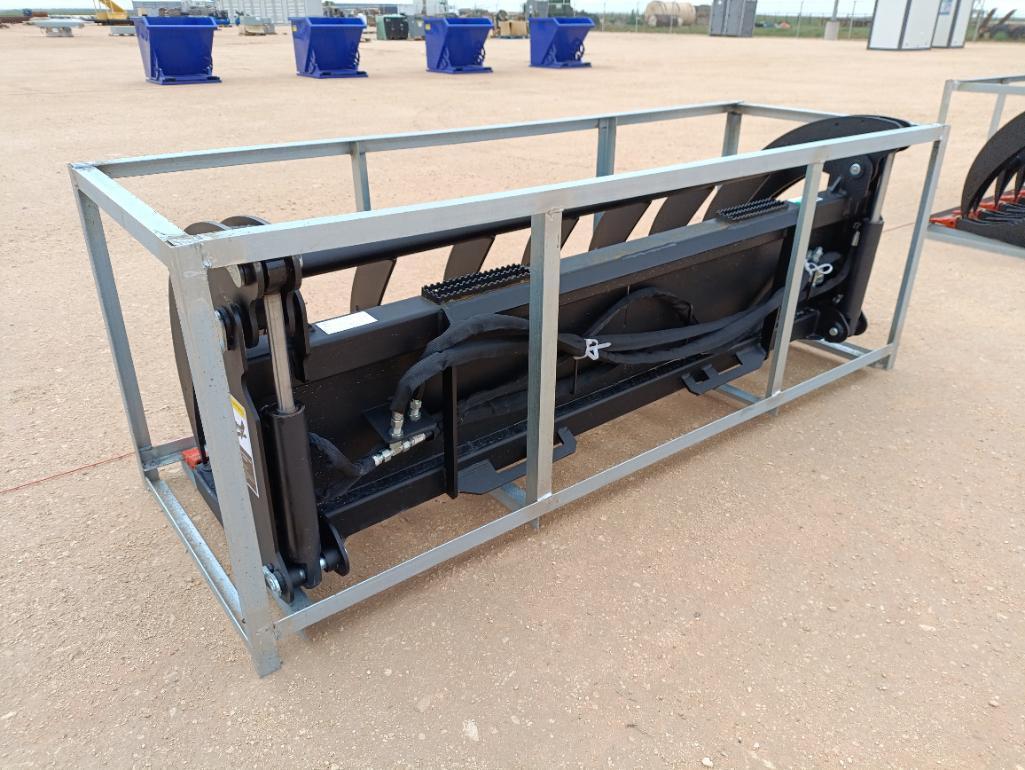 Unused 78" Hydraulic Root Grapple (Skid Steer Attachment)
