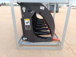 Unused 78" Hydraulic Root Grapple (Skid Steer Attachment)