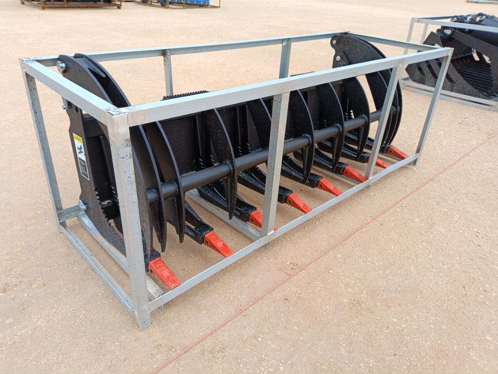 Unused 78" Hydraulic Root Grapple (Skid Steer Attachment)