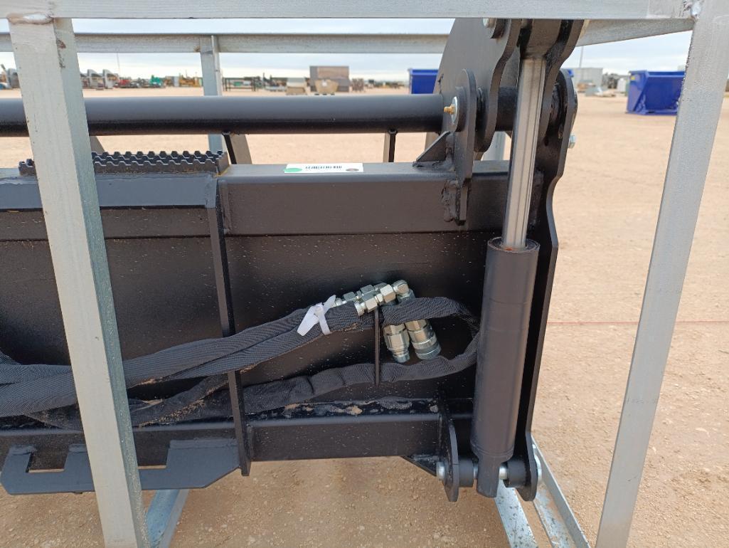 Unused 78" Hydraulic Root Grapple (Skid Steer Attachment)