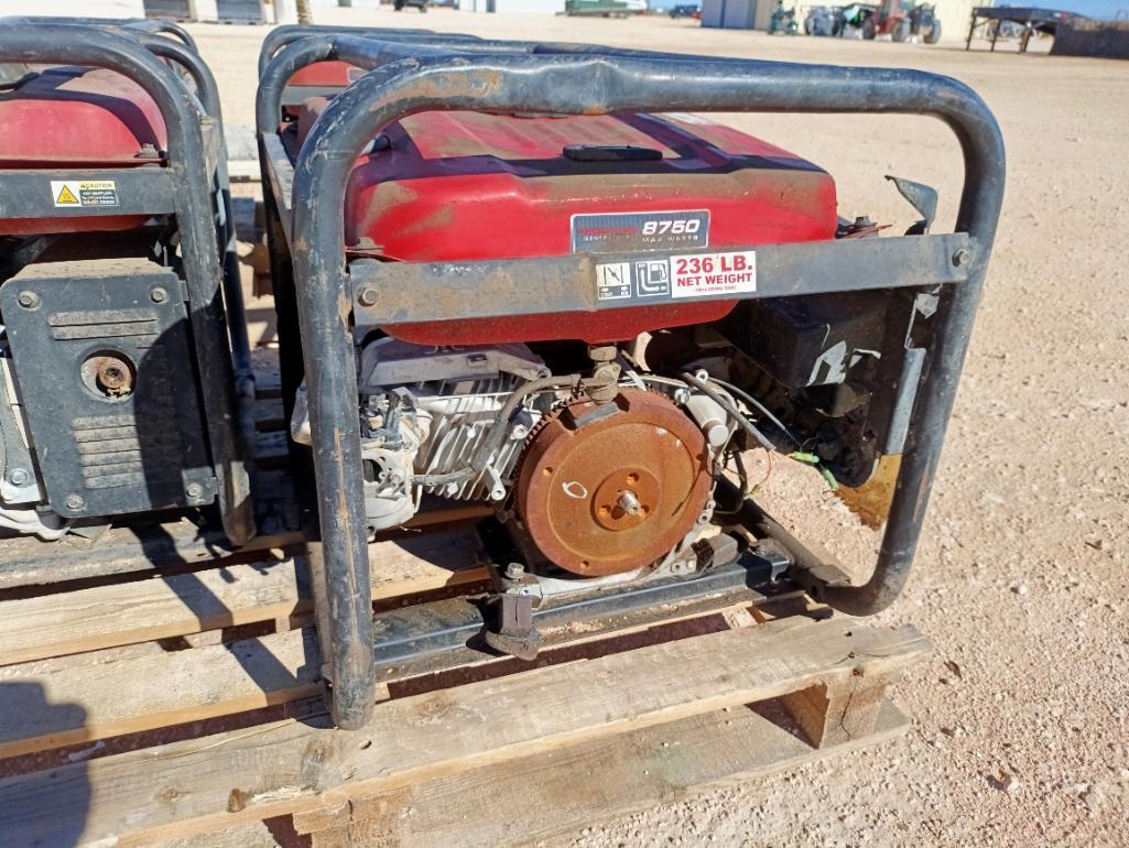 (2) Predator 8,750 Generators