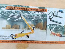 Unused EINGP PHT620 Hand Push Portable Electric Forklift