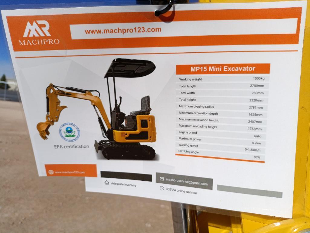 Unused 2024 MachPro MP15 Mini Excavator
