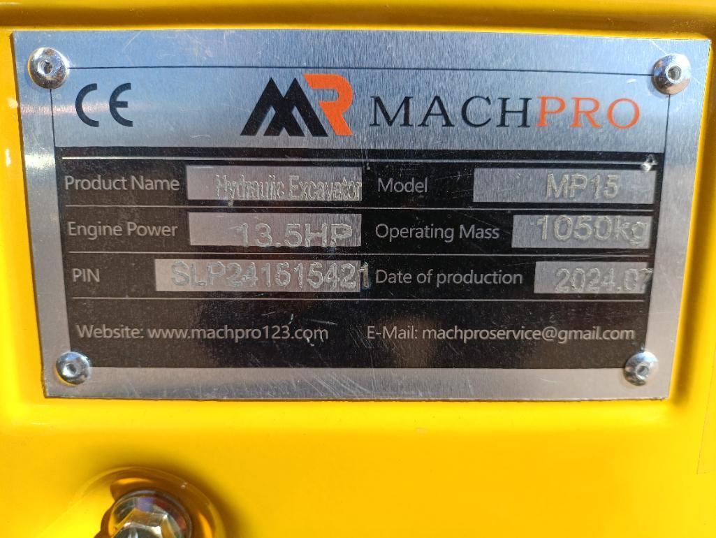 Unused 2024 MachPro MP15 Mini Excavator