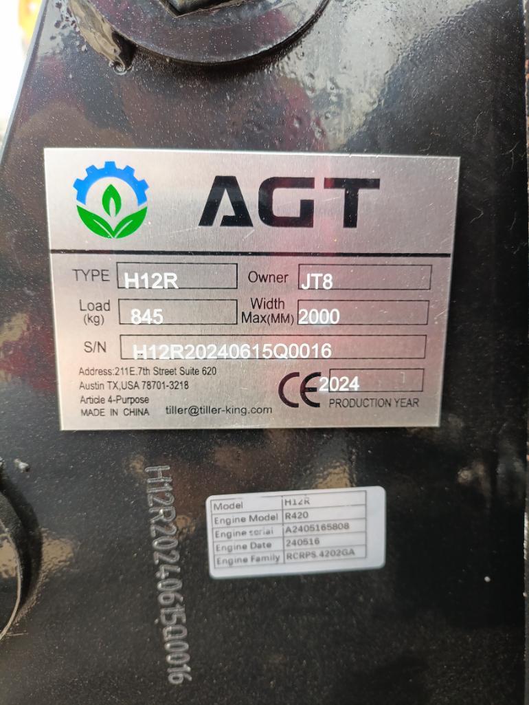 Unused 2024 AGT H12R Mini Excavator