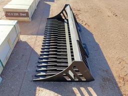 Unused 78" Rock Bucket (Skid Steer Attachment)
