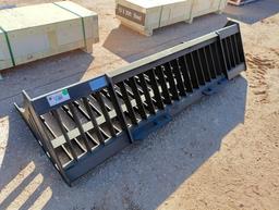 Unused 78" Rock Bucket (Skid Steer Attachment)