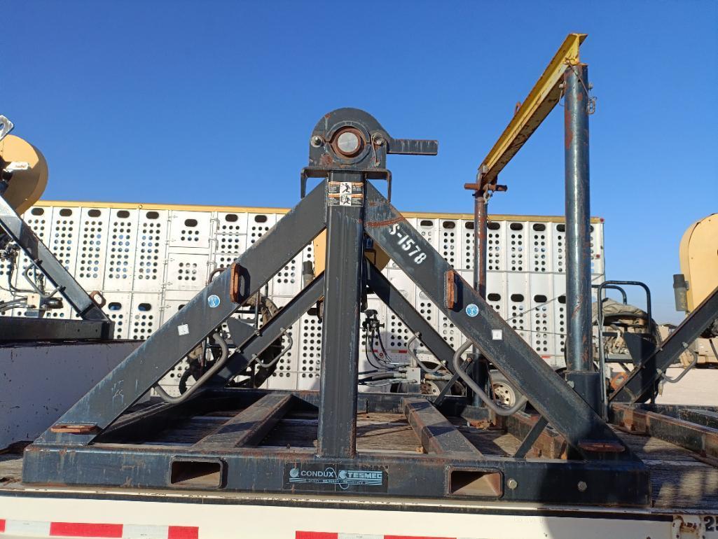 2012 Carolina Trailers 31Ft Step Deck Trailer w/(3) Condux Tesmec Hydraulic Reels