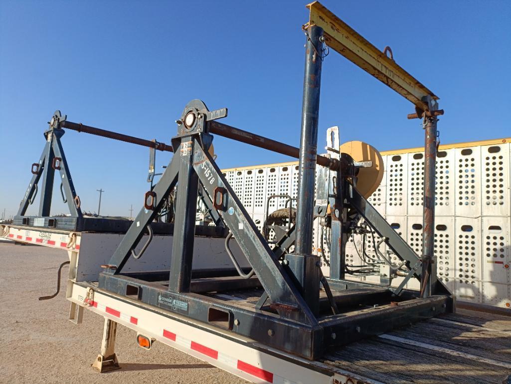 2012 Carolina Trailers 31Ft Step Deck Trailer w/(3) Condux Tesmec Hydraulic Reels
