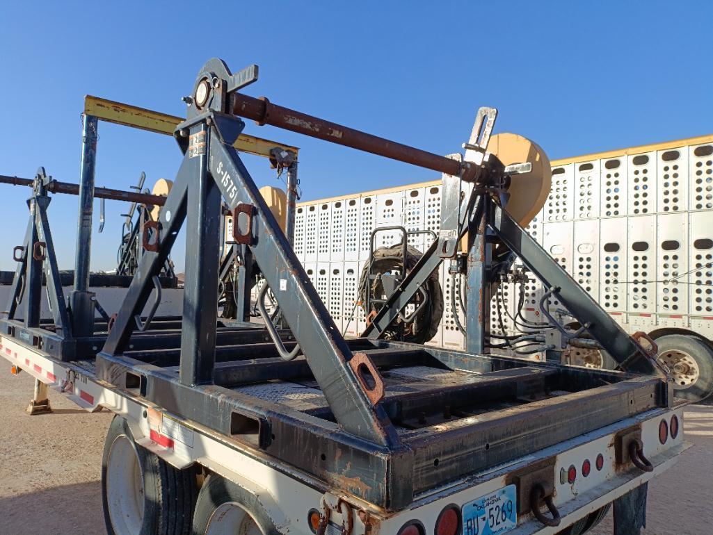 2012 Carolina Trailers 31Ft Step Deck Trailer w/(3) Condux Tesmec Hydraulic Reels