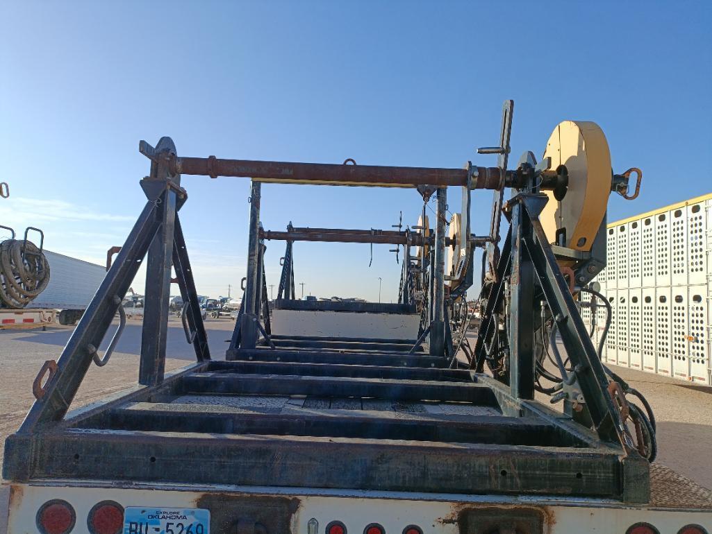 2012 Carolina Trailers 31Ft Step Deck Trailer w/(3) Condux Tesmec Hydraulic Reels