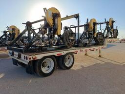 2012 Carolina Trailers 31Ft Step Deck Trailer w/(3) Condux Tesmec Hydraulic Reels