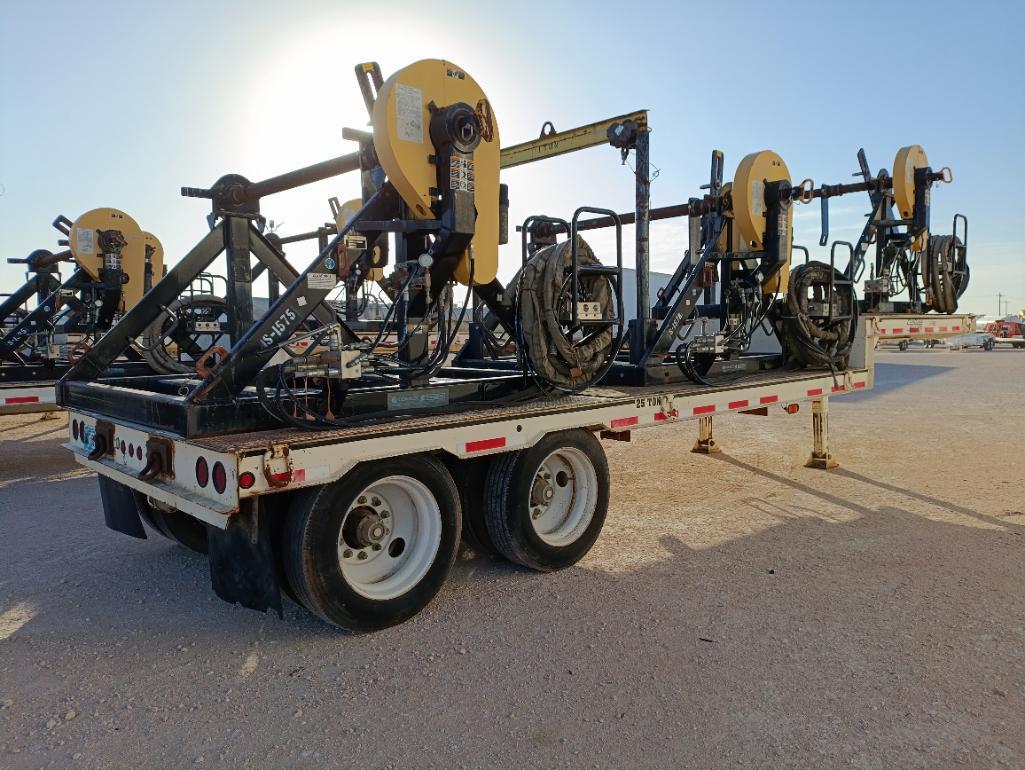 2012 Carolina Trailers 31Ft Step Deck Trailer w/(3) Condux Tesmec Hydraulic Reels