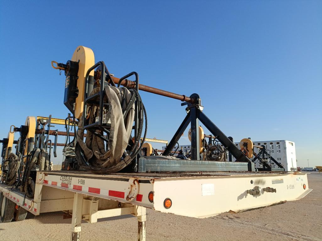 2012 Carolina Trailers 31Ft Step Deck Trailer w/(3) Condux Tesmec Hydraulic Reels