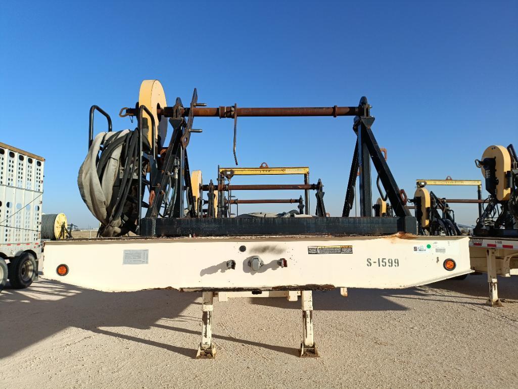 2012 Carolina Trailers 31Ft Step Deck Trailer w/(3) Condux Tesmec Hydraulic Reels