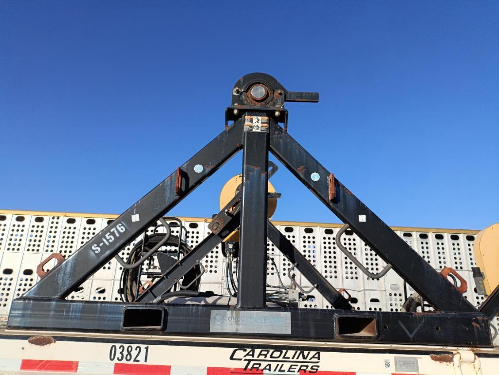 2012 Carolina Trailers 31Ft Step Deck Trailer w/(3) Condux Tesmec Hydraulic Reels