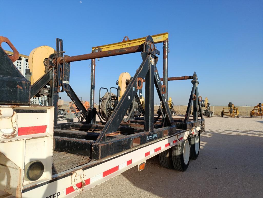 2012 Carolina Trailers 31Ft Step Deck Trailer w/(3) Condux Tesmec Hydraulic Reels