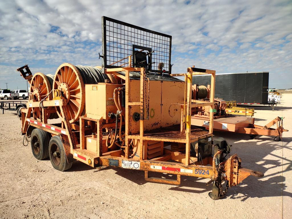 2008 Wagner Smith T-4DP-75 Drum Puller Trailer