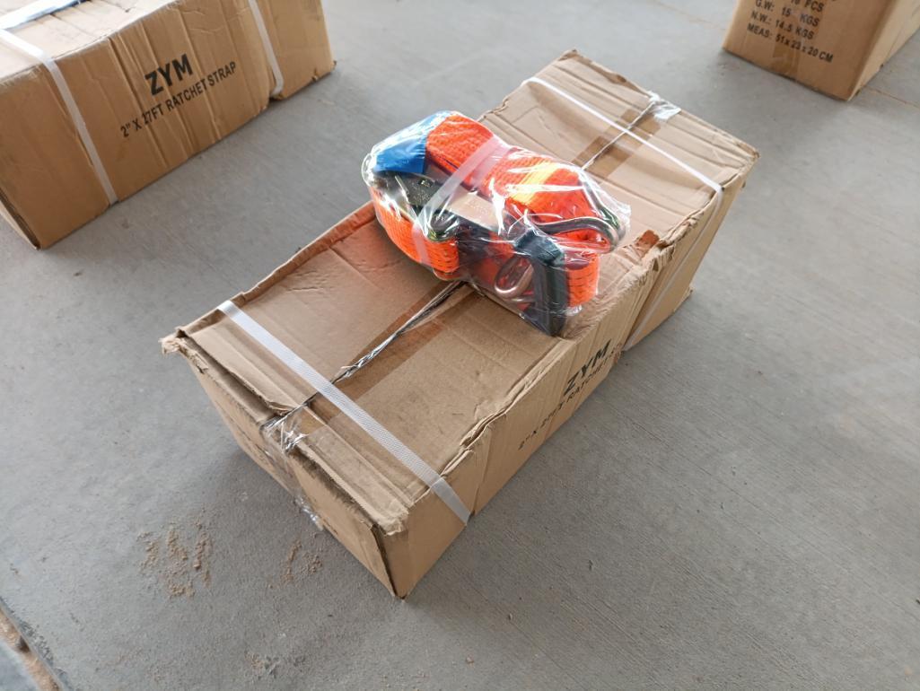 (10) Unused 2'' x 27FT Long Ratchet Straps