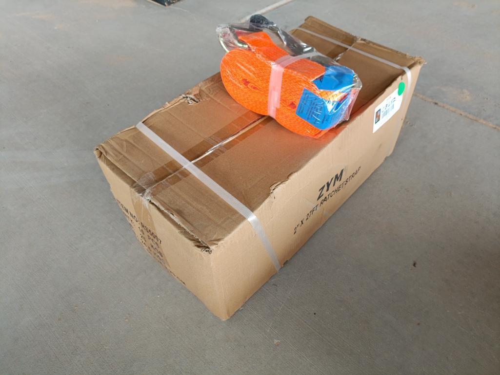 (10) Unused 2'' x 27FT Long Ratchet Straps