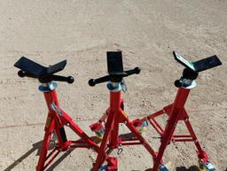 (3) Unused Vevor Folding Pipe Stands w/Wheels