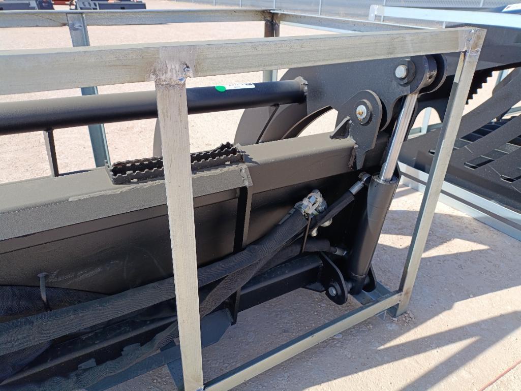 Unused 78" Hydraulic Root Grapple (Skid Steer Attachment)