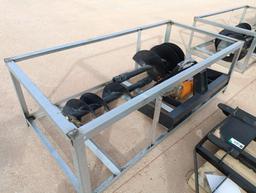 Unused Wolverine ADB-13-1218R Skid Steer Auger Drive w/(2) Auger Bits