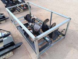 Unused Wolverine ADB-13-1218R Skid Steer Auger Drive w/(2) Auger Bits