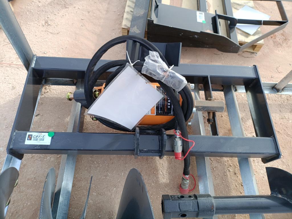 Unused Wolverine ADB-13-1218R Skid Steer Auger Drive w/(2) Auger Bits