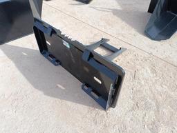 Unused Skid Steer Rock and Stump Digger
