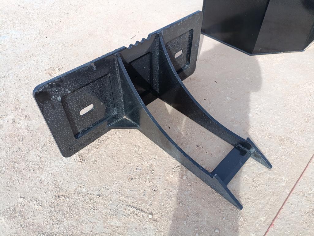 Unused Skid Steer Rock and Stump Digger