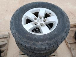 (4) Dodge Wheels w/Tires 265/70 R 17