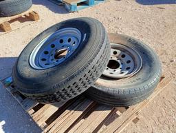 (2) R16 Trailer Wheels w/Tires