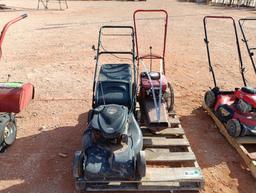 (1) Quantum 5hp Trimmer Mower, (1) Poulan Pro Push Mower