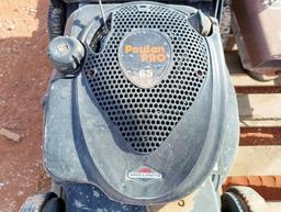 (1) Quantum 5hp Trimmer Mower, (1) Poulan Pro Push Mower