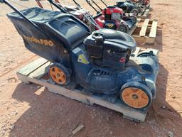 (1) Quantum 5hp Trimmer Mower, (1) Poulan Pro Push Mower