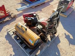 Master MH-80 Shop Heater, Air Compressor, Simpson Pressure Washer