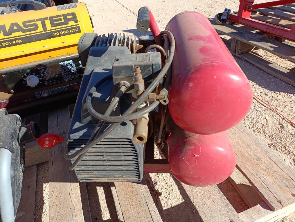 Master MH-80 Shop Heater, Air Compressor, Simpson Pressure Washer