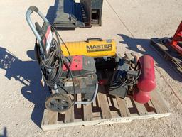 Master MH-80 Shop Heater, Air Compressor, Simpson Pressure Washer