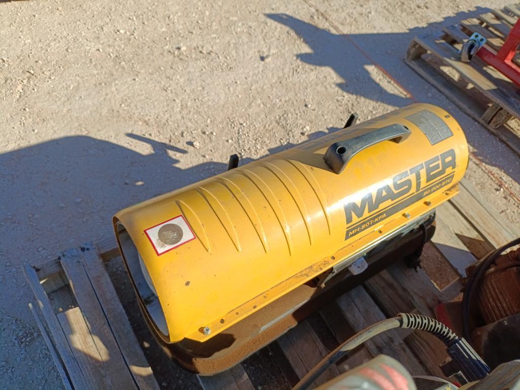 Master MH-80 Shop Heater, Air Compressor, Simpson Pressure Washer